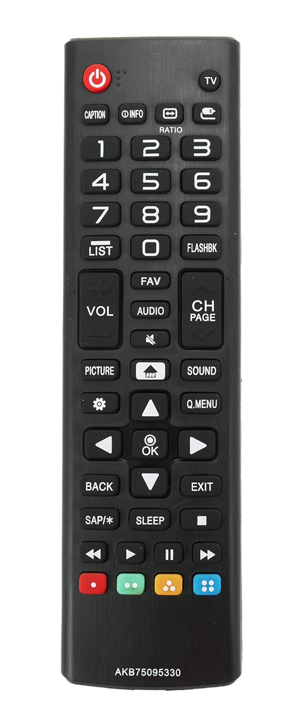 New AKB75095330 Replace Remote Control fit for LG 28MT42DF 28LJ400B 43LJ5000 43LJ500M 32LJ500B 28LJ400B-PU 32LJ500UB 32LJ500-UBLED 28LJ430B 28LJ400B-PU 32LJ500B-UB 43LJ5000-UB 43LJ500M-UB LCD TV - LeoForward Australia