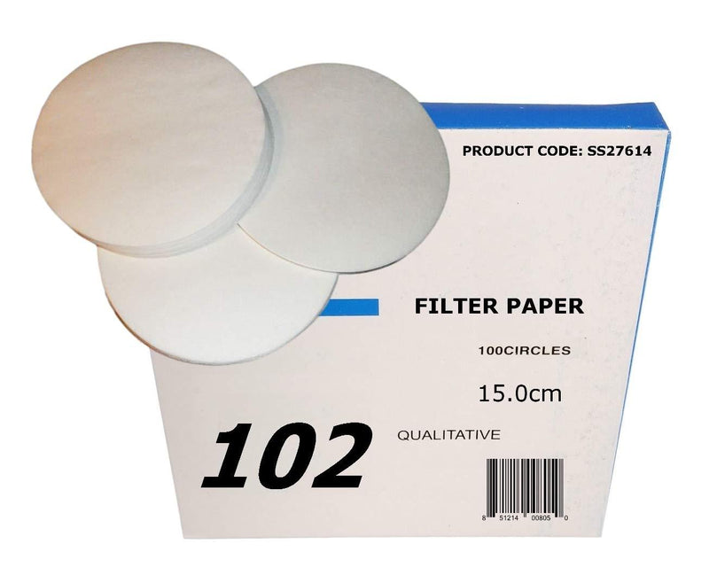 Sci-Supply LC27614-102E Qualitative Grade Filter Paper, Medium Speed, 10 Micron Pore Size (Retention) - 15 cm, Paper - LeoForward Australia