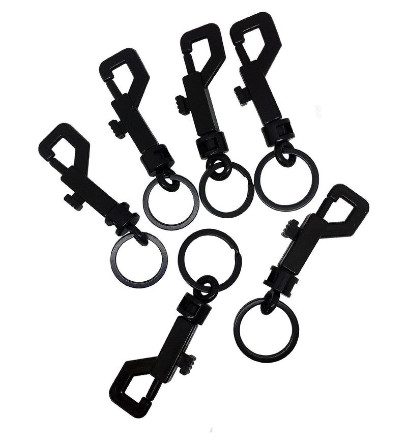 PeavyTailor 9 Pcs swivel snap Bolt Keychain clips Keychain hooks. Lightweight & Durable clasp with hook for Keys, Key Chains, Tags and Lanyards. 2.75"x0.83" Plastic Spring keychain clasp come with key rings. - LeoForward Australia