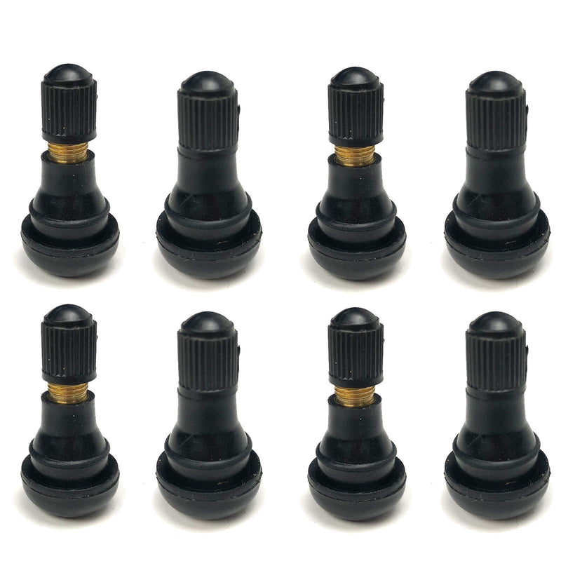 BLACKHORSE-RACING 25 Pack TR412 Rubber Tire Snap-in Short Valve Stem ATV Lawn Mower Garden Tractor Plug Stem for Tubeless 0.453” 11.5mm Rim Holes on Standard Vehicle Tires TR412-25pcs/bag - LeoForward Australia