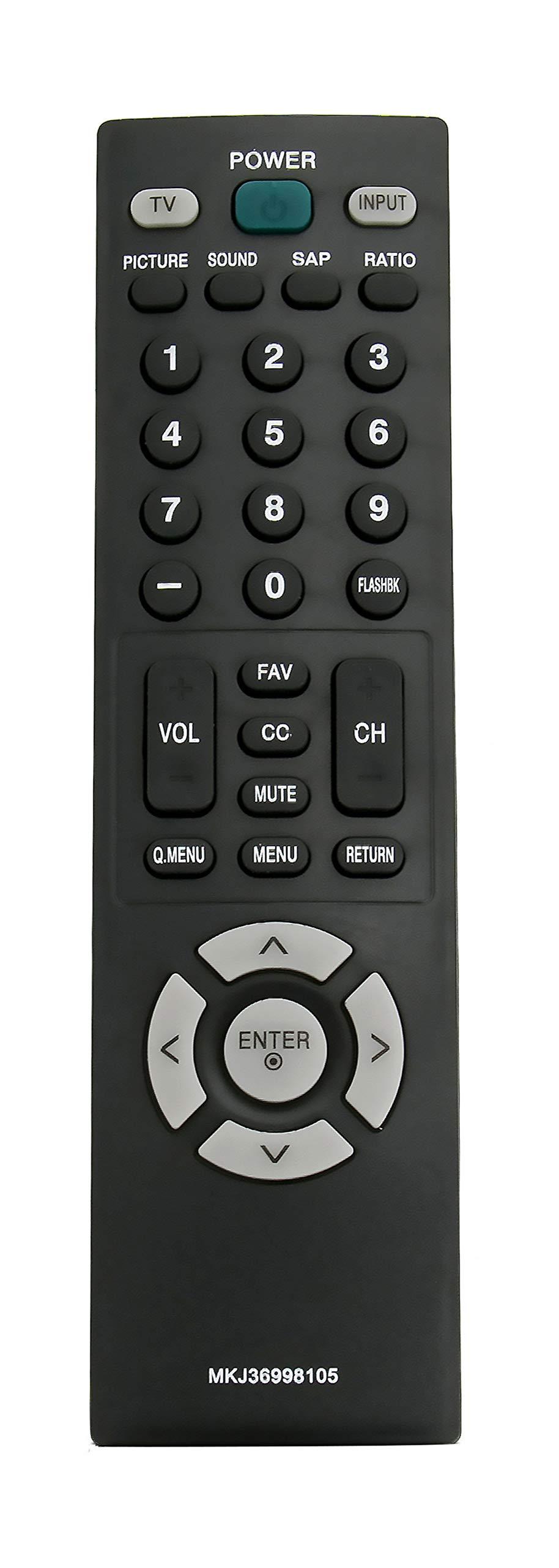 New MKJ36998105 Replace Remote fit for LG LCD TV 26LG30-UA 19LG31 22LG31 37LG30 2630 22LG30 26LG30 22LF10 19LF10C 19LF10 19LG30 19LG31 22LG30 22LG31 22LG30DC 26LG30 26LG30DC 42LB50C 42LB5DC 42LC50C - LeoForward Australia