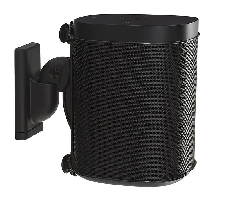  [AUSTRALIA] - Sanus Wireless Speaker Wall Mount for Sonos ONE - Tool Free Tilt & Swivel Adjustments For Best Audio - Single (black) - WSWM21-B1 black