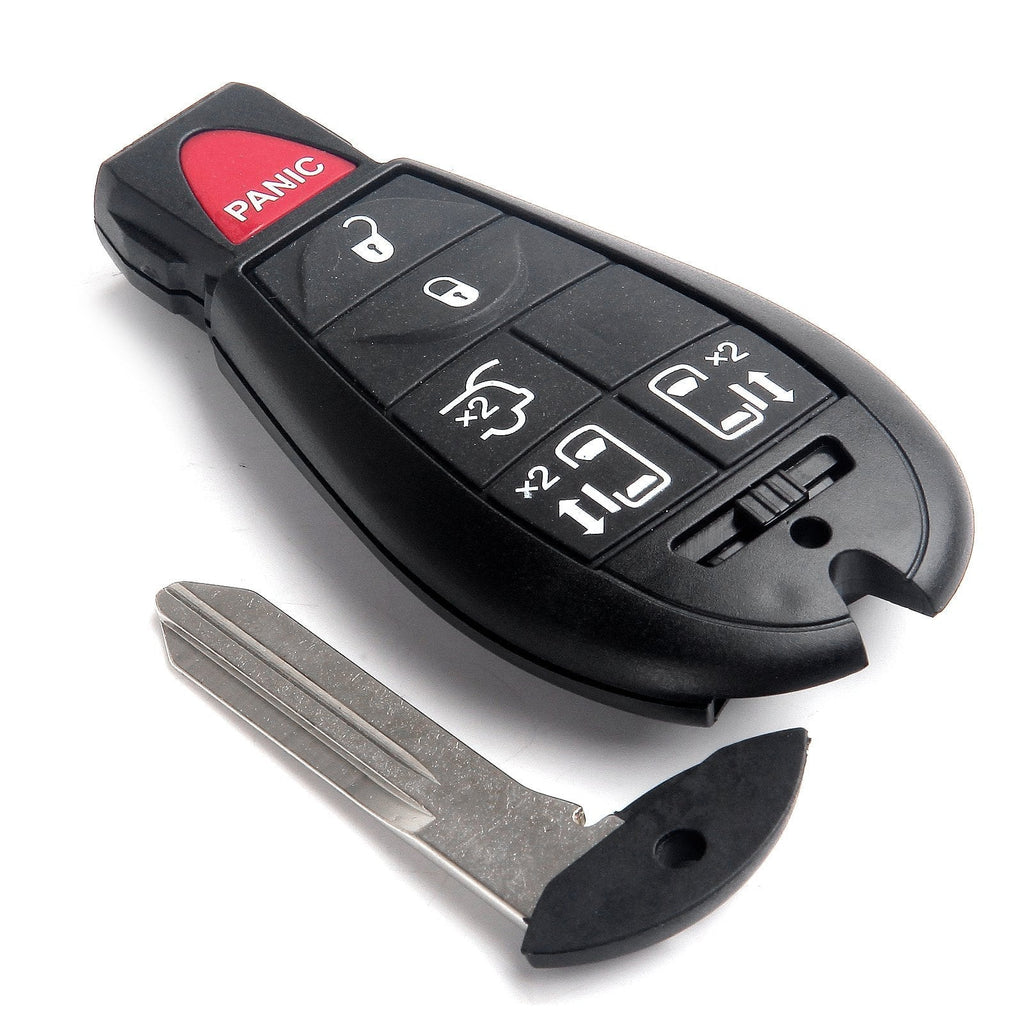  [AUSTRALIA] - SCITOO Replacement fit for 1X Uncut 6 Buttons Keyless Entry Remote Car Key Fob 2008-2014 Chrysler Town Country/Dodge Grand Caravan M3N5WY783X IYZ-C01C