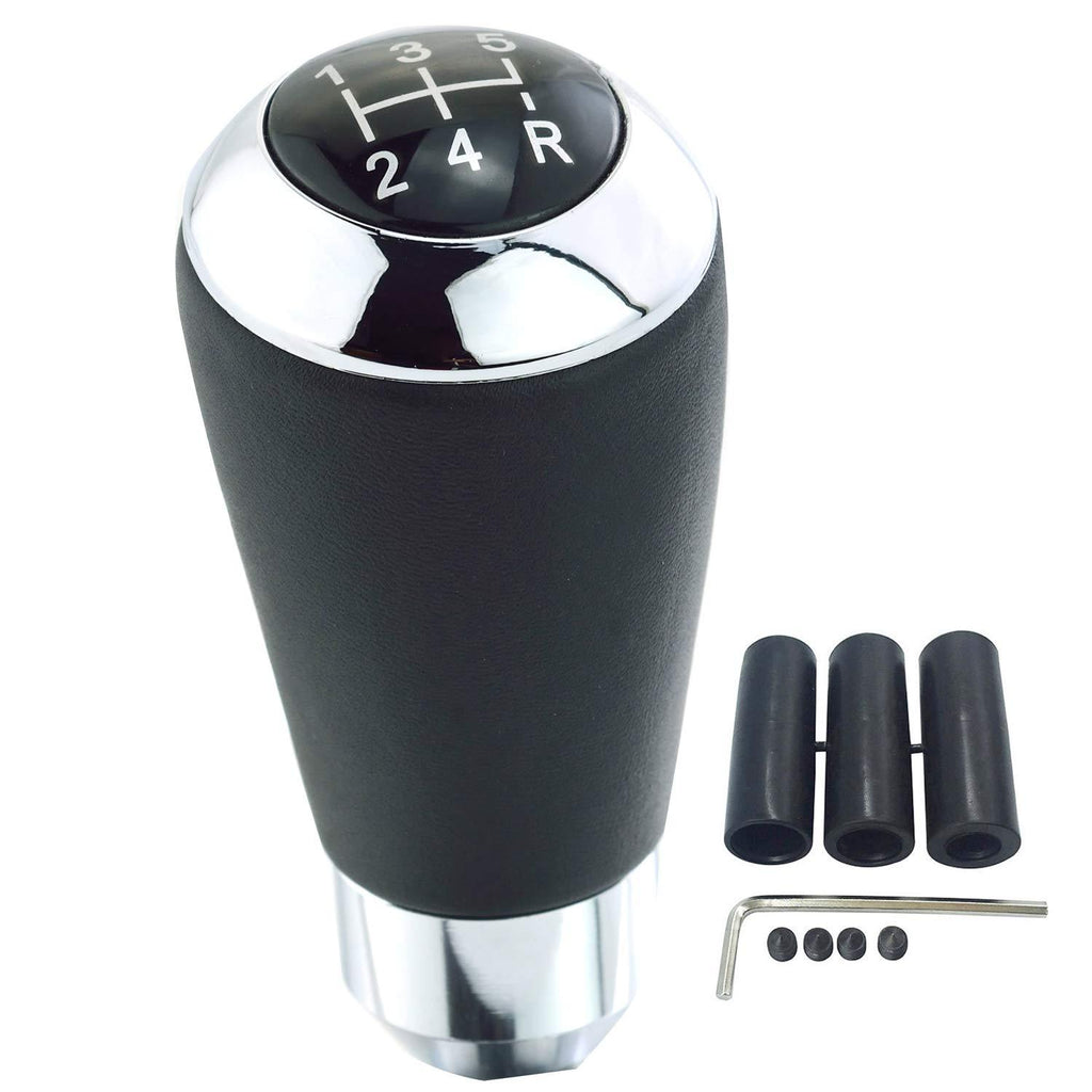  [AUSTRALIA] - Abfer Shifter Knobs 5 Speed Manual Stick Shift Handle Leather Gear Shifting Knob for Car Transport Vehicles