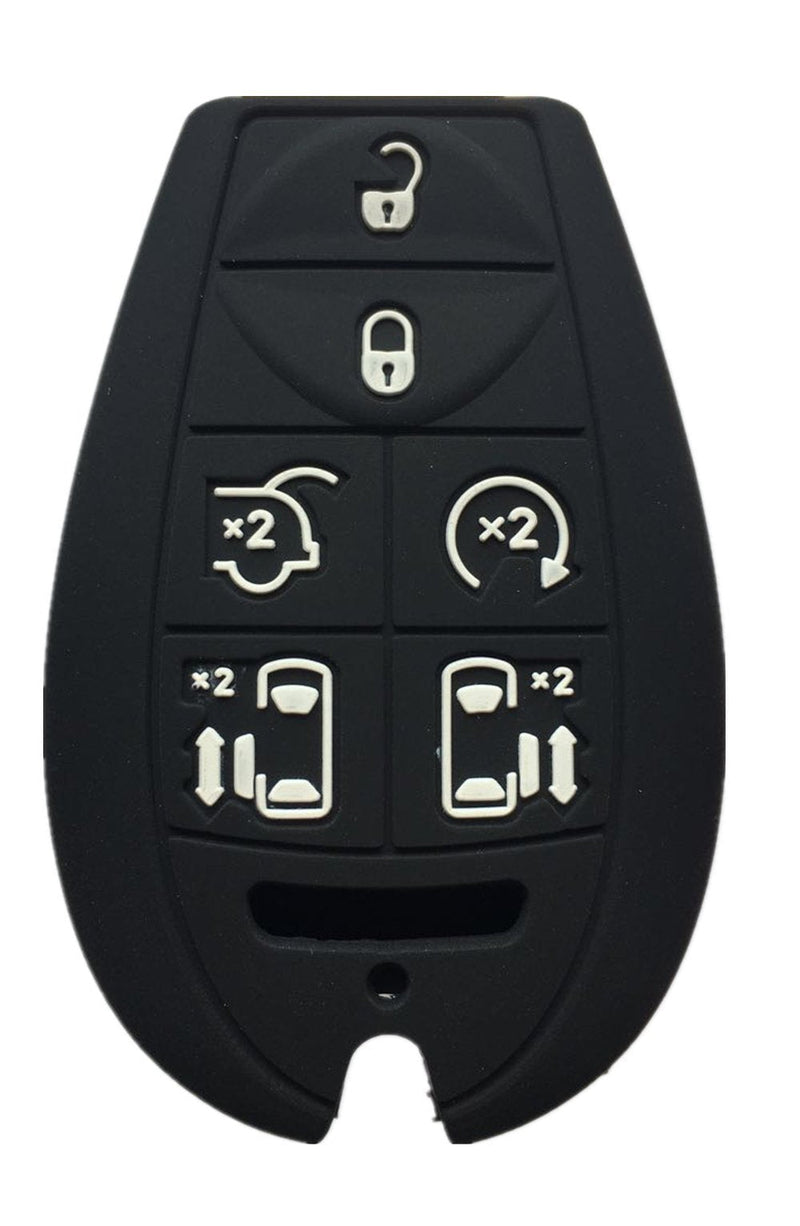  [AUSTRALIA] - KAWIHEN Silicone Key Fob Cover Replacement for Town Country Dodge Grand Caravan M3N5WY783X 2701A-C01C 68043594AA 68043594AA