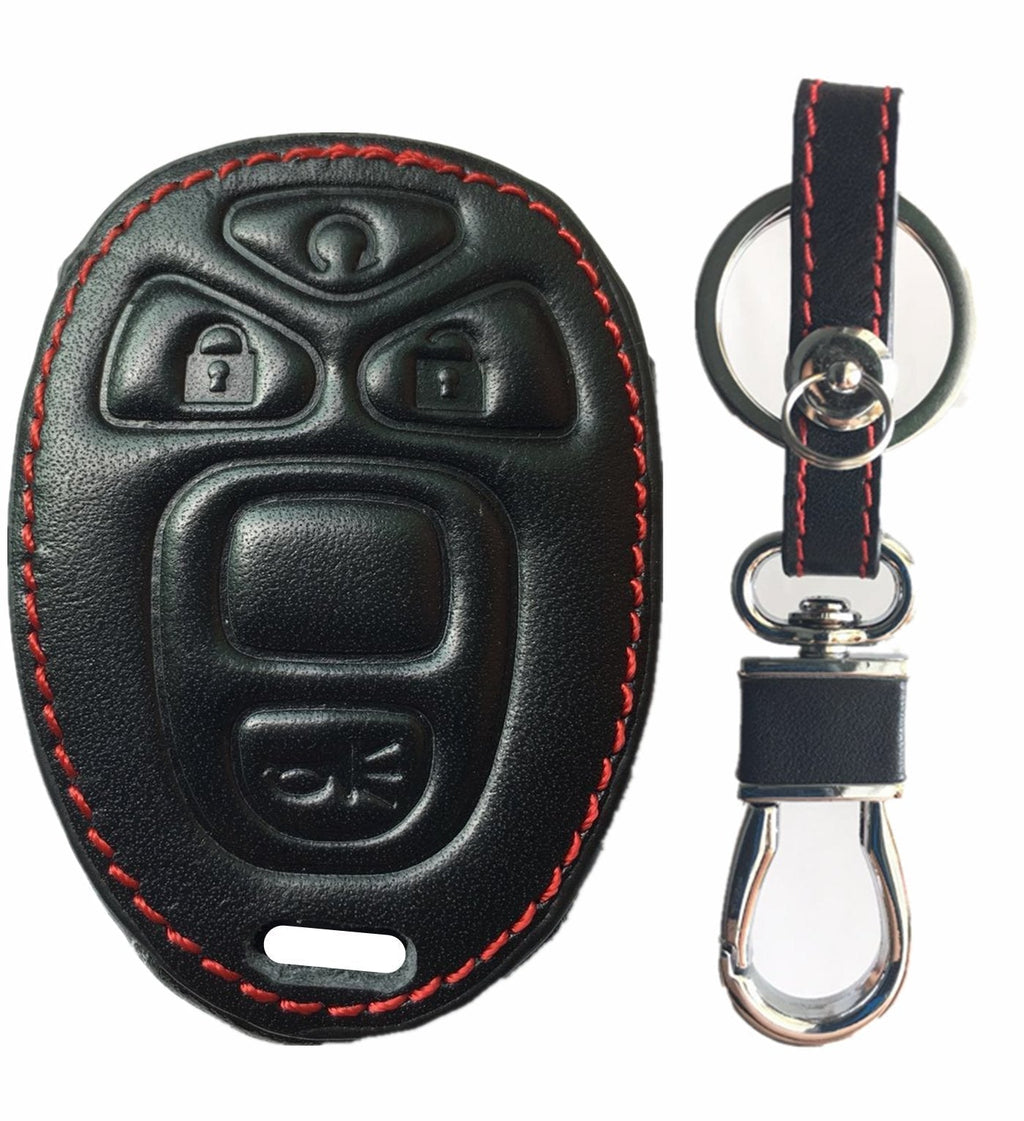  [AUSTRALIA] - RPKEY Leather Keyless Entry Remote Control Key Fob Cover Case Protector for Buick Cadillac Chevrolet GMC Pontiac Saturn Suzuki OUC60270 15913421 Remote Holder