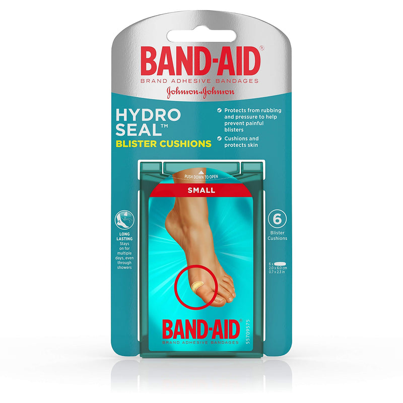 Band-Aid Brand Hydro Seal Bandages Blister Cushion, Waterproof Blister Pad, Small 6 Count Small (Pack of 6) - LeoForward Australia
