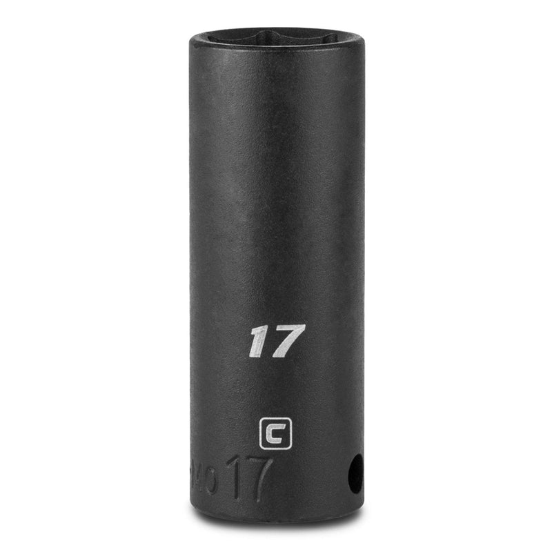  [AUSTRALIA] - Capri Tools Deep Impact Socket, 3/8-Inch Drive, 6-Point, Metric (17 mm) 17 mm