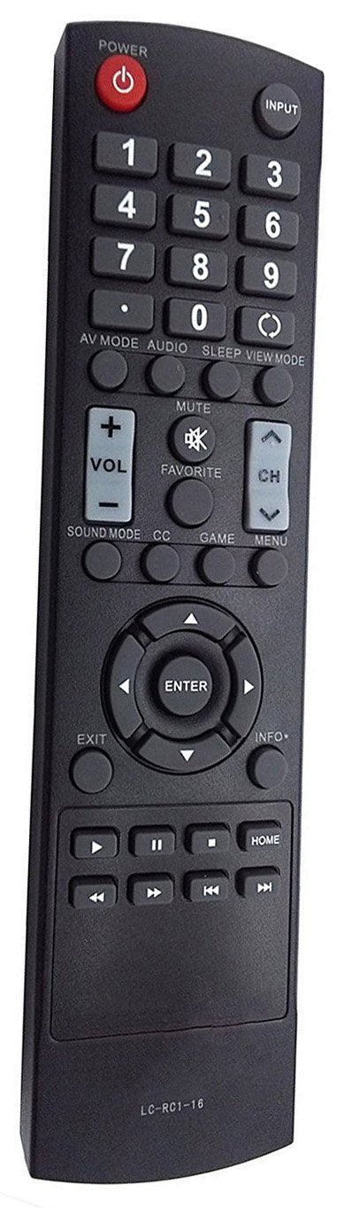 UBay LC-RC1-16 Replacement Remote Control for Sharp TV LC-32LB370 LC32LB370 LC-32LB370U LC32LB370U LC-32LB480U LC32LB480U LC-40LB480U LC40LB480U LC-50LB370 LC50LB370 LC-42LB150U - LeoForward Australia