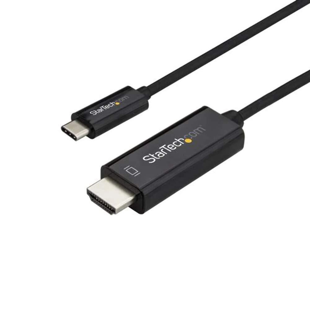  [AUSTRALIA] - StarTech.com 6ft (2m) USB C to HDMI Cable - 4K 60Hz USB Type C to HDMI 2.0 Video Adapter Cable - Thunderbolt 3 Compatible - Laptop to HDMI Monitor/Display - DP 1.2 Alt Mode HBR2 - Black (CDP2HD2MBNL) 6 ft / 2 m
