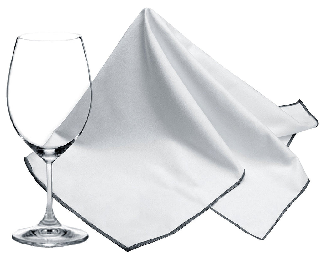  [AUSTRALIA] - SINLAND Microfiber Glass Polishing Cloths Thick Lint -Free Drying Towels for Wine Glasses Stemware Dishes Stainless Appliances 20 Inch X 25 Inch Pack of 2 Grey … 2 Pcs 20inch*25 Inch Light Grey