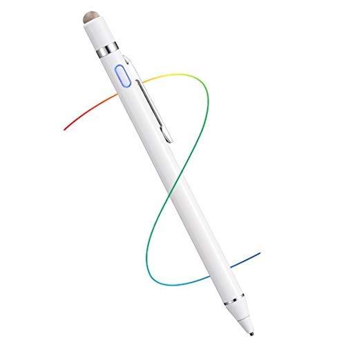 Active Stylus Digital Pen with 1.5mm Ultra Fine Tip Stylus for iPad, Drawing Stylus Pen Compatible for Apple Pencil/Samsung Pen on Touch Screens,White - LeoForward Australia