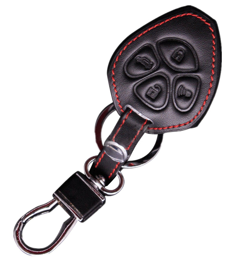  [AUSTRALIA] - KAWIHEN Leather Smart Remote Key Fob Case Keyless Entry Case Holder Cover For Toyota Camry Corolla Avalon RAV4 Yaris Matrix 4Runner Subaru BRZ HYQ12BBY 89070-06232