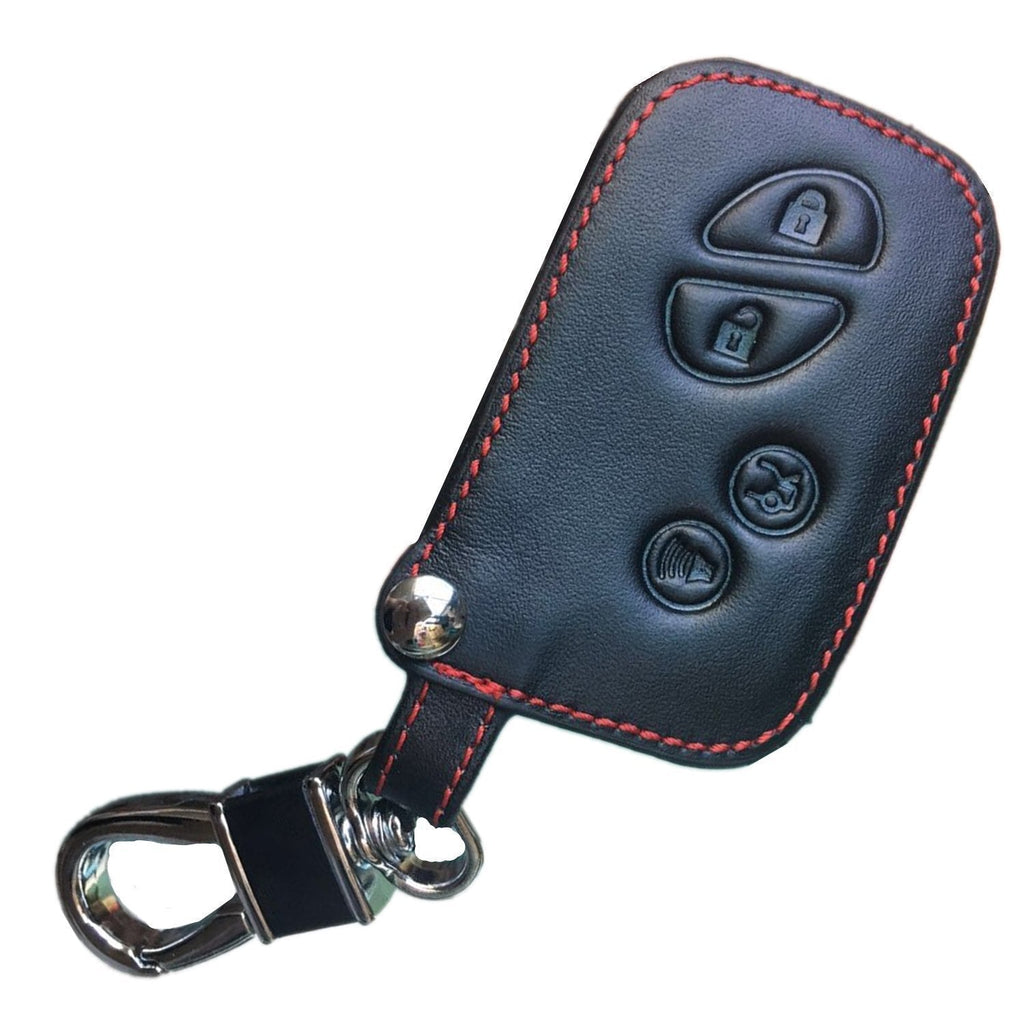 KAWIHEN Leather Smart Remote Key Fob Case Holder Cover for Lexus ES350 GS300 GS350 GS430 GS450h ISC IS250 IS350 LS460 LS600h HYQ14AAB 89904-50380 89904-30270 - LeoForward Australia