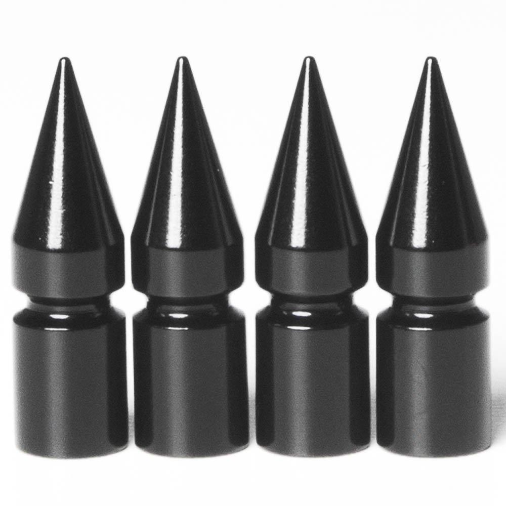 Circuit Performance VC6 Series Black Aluminum Spiked Valve Stem Caps (Set of 4) - LeoForward Australia