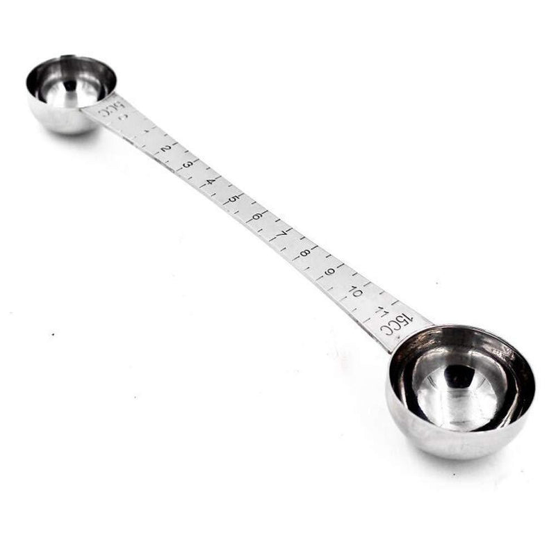 CoaGu Measuring Spoons 1 Tablespoon & 1 Teaspoon Long Handle,18/8 Corrosion Resistance Stainless Steel FDA Coffee Scoop with Tick Mark 1Tbsp&1Tsp - LeoForward Australia