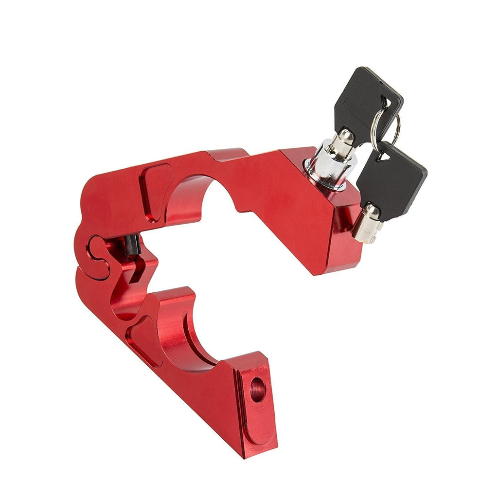  [AUSTRALIA] - Soosee Motorcycle Lock - Universal  alloy CNC Motorcycle Handle Throttle Grip Security Lock with 2 Keys to Secure a Bike, Scooter, Moped or ATV in Under 5 Seconds