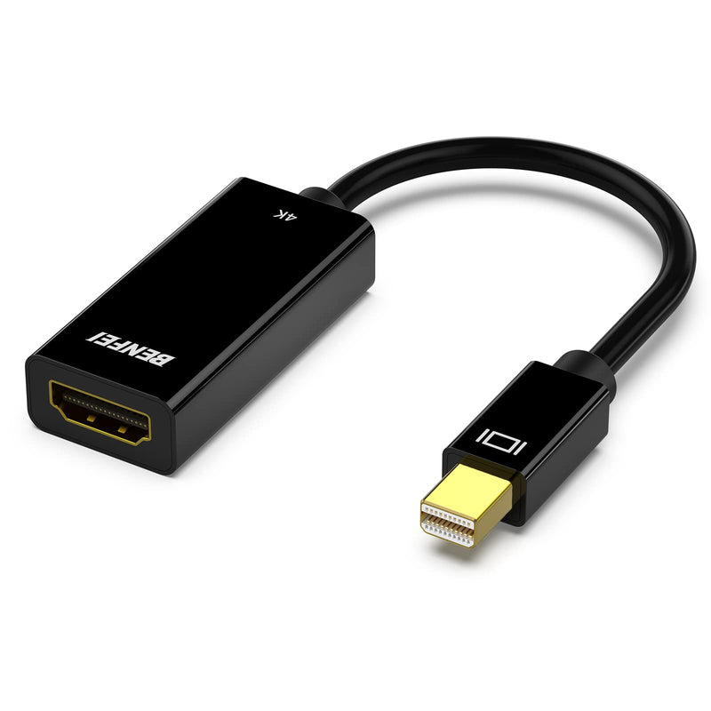  [AUSTRALIA] - BENFEI Mini DisplayPort to HDMI, Mini DP to HDMI 4K Adapter (Thunderbolt Compatible) Gold-Plated Cord Compatible for MacBook Pro, MacBook Air, Mac Mini, Microsoft Surface Pro 3/4 1 PACK 4K@30Hz