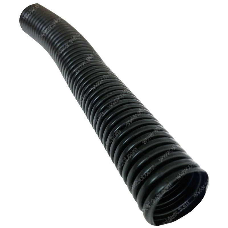  [AUSTRALIA] - Electriduct 1/2" Polypropylene Non-Slit Wire Loom Corrugated Flexible Conduit - 20 Feet - Black 0.5 Inch - 20 Feet