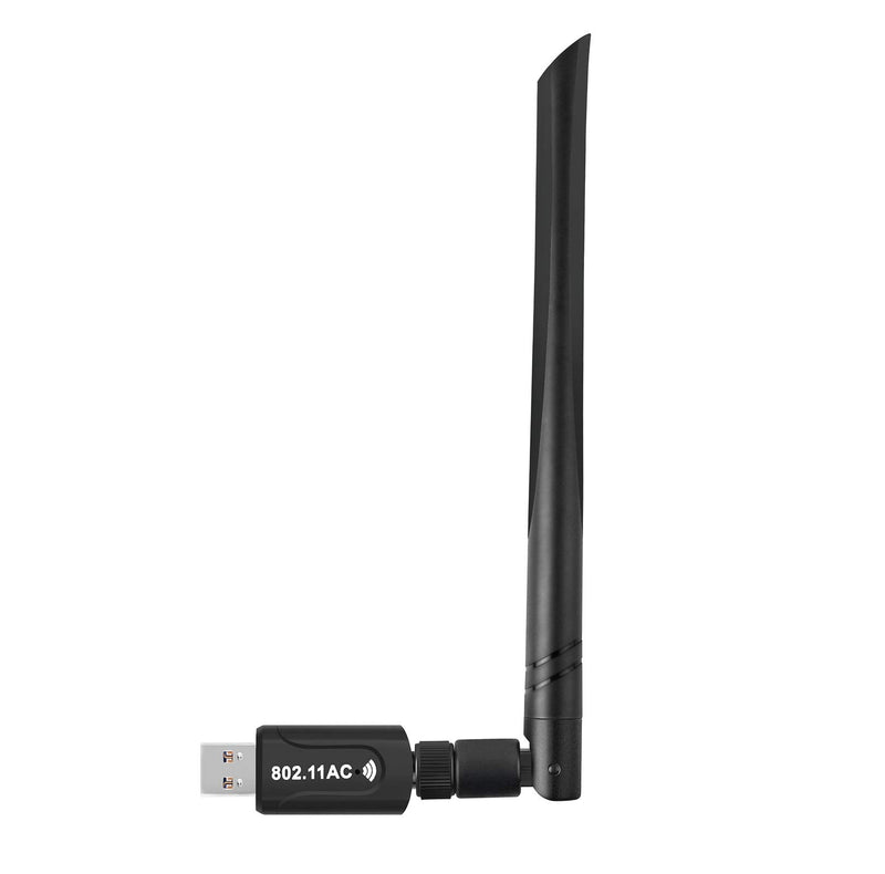  [AUSTRALIA] - Realtek RTL8812BU USB Wireless Adapter 1200 Mbps with 5 dBi Antenna Dual Band AC1200 WiFi Dongle IEEE 802.11 a b g n ac for Laptop Desktop USB 3.0 Network Adapter Support Windows 10 Mac