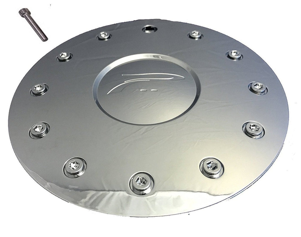 Chrome Platinum Shield by Ultra Wheel rim Center Cap 89-9215 61002285F-1 - LeoForward Australia