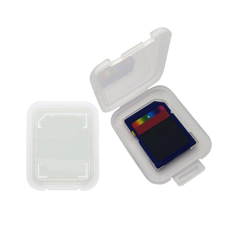  [AUSTRALIA] - 20 Pcs Plastic Memory Card Storage Case Compatible with SD MMC/SDHC PRO Duo White