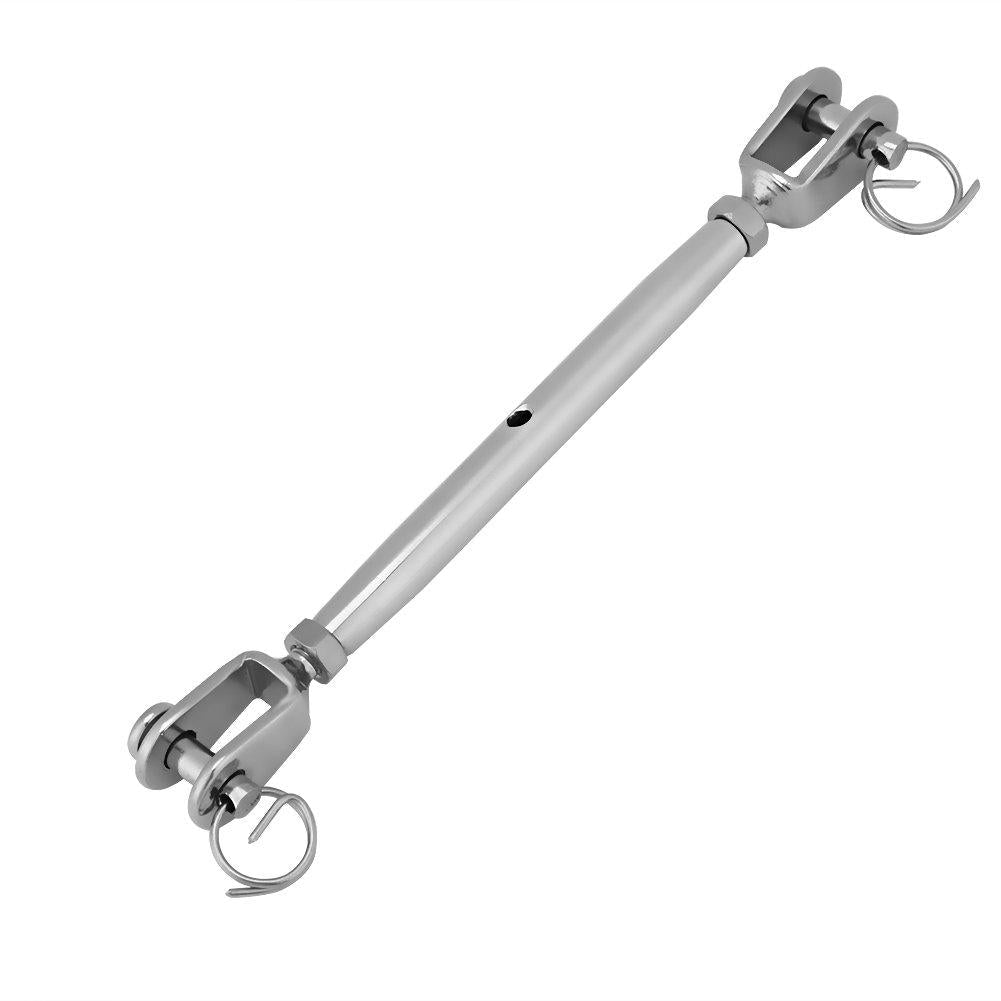 Walfront Jaw and Jaw Turnbuckle Stainless Steel Rigging Screw Closed Body Jaw Turnbuckle for Boat Yacht M6 - LeoForward Australia