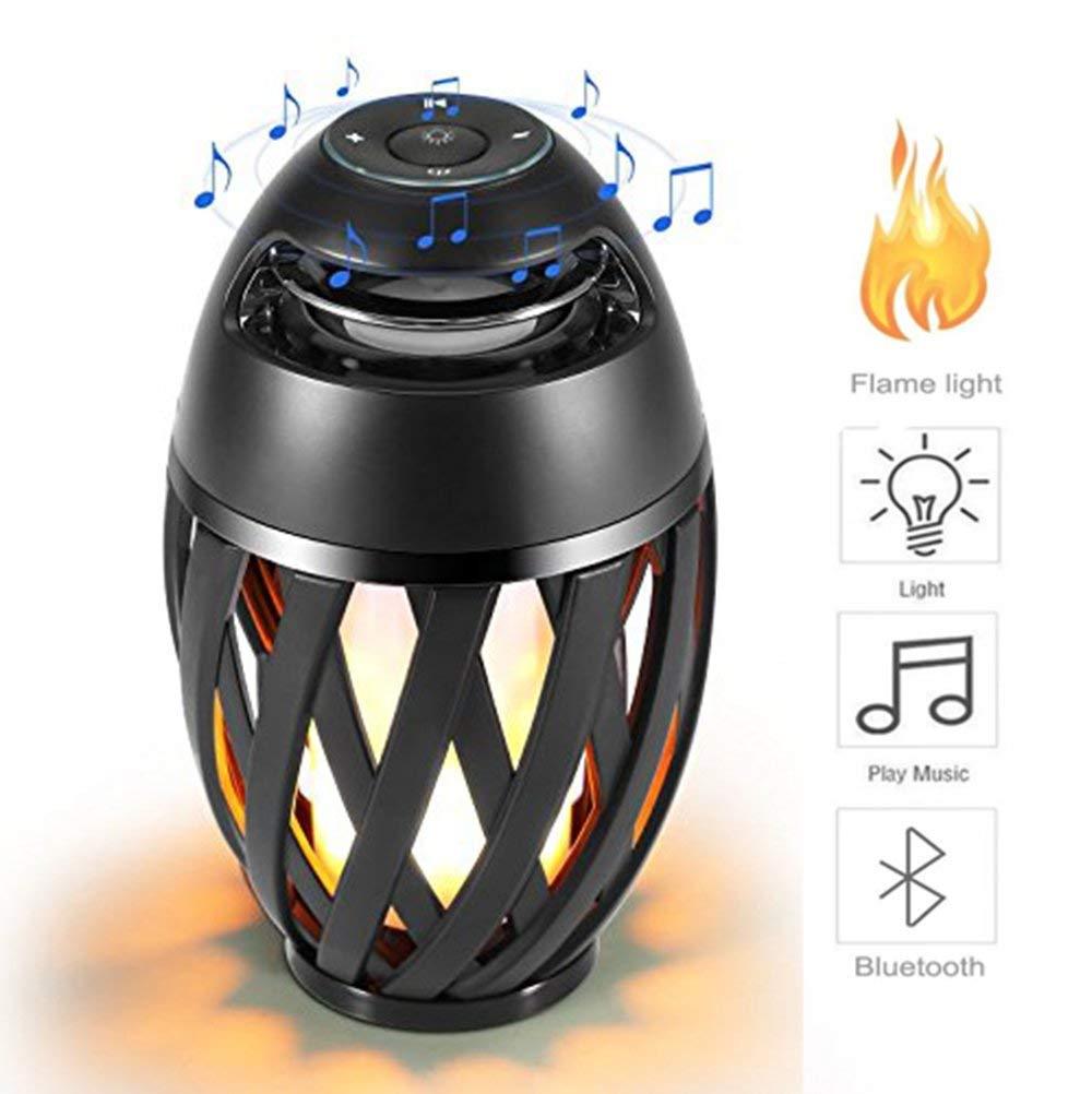 Vistatech Led Flame Speaker Bluetooth Speaker,Dancing Flames Outdoor Indoor Portable Bluetooth Speaker &Torch Atmosphere Light USB - LeoForward Australia