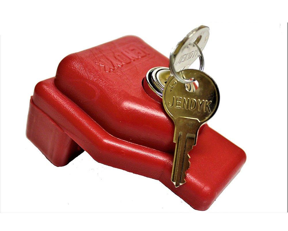  [AUSTRALIA] - JENDYK Glad-KD Red Plastic Glad Hand Lock (Keyed Differently), 1 Pack