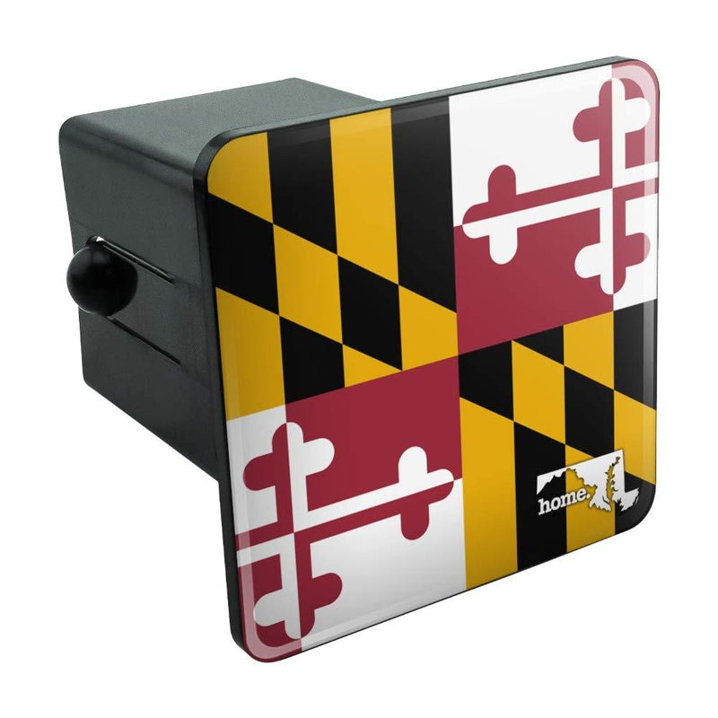  [AUSTRALIA] - Graphics and More Maryland MD Home State Flag Officially Licensed Tow Trailer Hitch Cover Plug Insert 2" 2 Inch Receivers