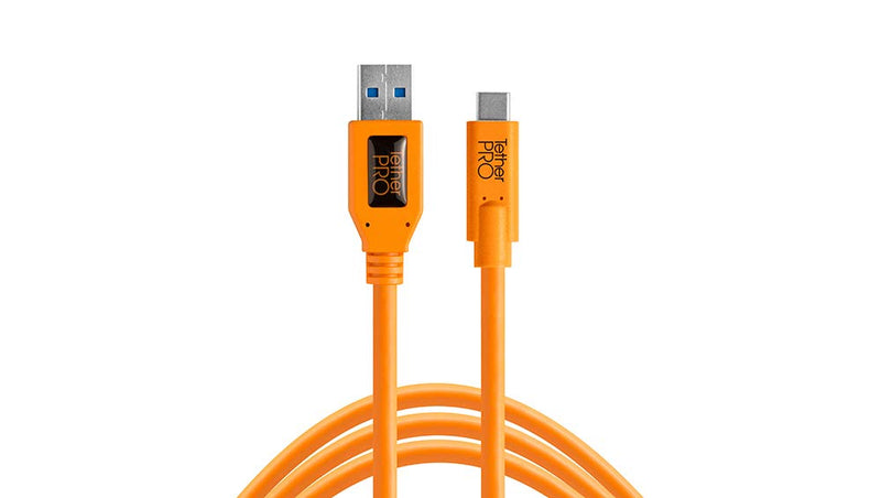  [AUSTRALIA] - TetherPro USB 3.0 to USB-C (High-Visibility Orange) High-Visibility Orange