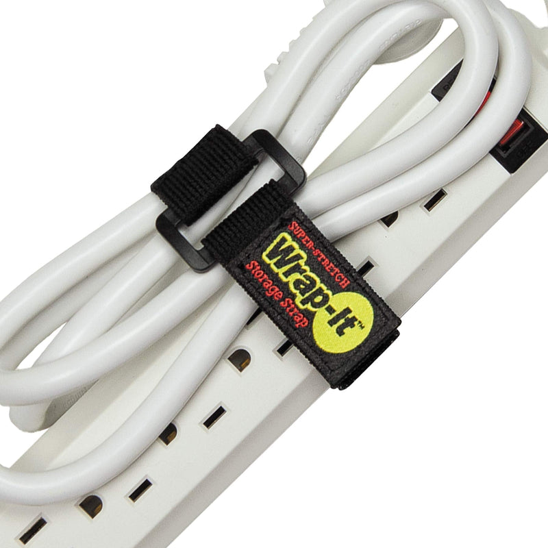  [AUSTRALIA] - Super-Stretch Wrap-It Storage Straps, 9" (10 Pack) - Elastic Hook and Loop Cinch Straps - Extension Cord Organizer, Hose Strap, Cable Straps, Tool Strap, Cord Wrap, Cord Keeper and Cable Storage 9" (10 Pack) Black
