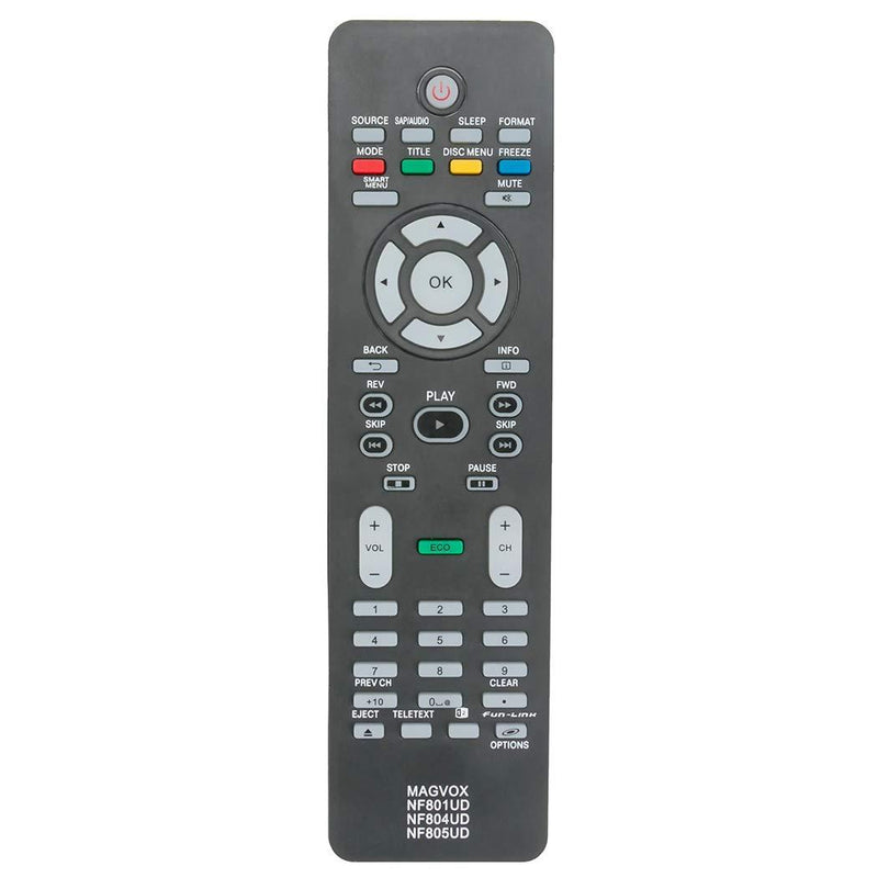 New NF804UD Replaced Remote fit for Magnavox TV 19MF330B/F7 32MF301B 32MF301B/F7 19ME360B 19MF330B 22MF330B 22ME360B 26MF330B 32MF330B 40MF430B 46MF401B 46MF440B 19ME301B 19ME601B 19MF301B 19MF301D - LeoForward Australia