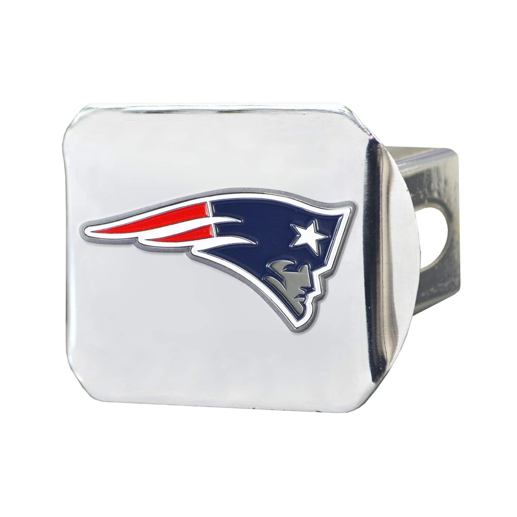  [AUSTRALIA] - FANMATS NFL New England Patriots Metal Hitch Cover, Chrome, 2" Square Type III Hitch Cover