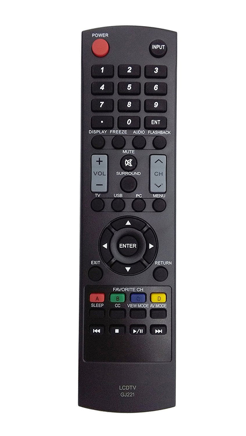 New GJ221 Remote for Sharp LED HDTV TV LC-32D59U LC-32D59 LC-42D69U LC-42D69 SVD-3815 LC-32LE440U LC-32SV29 LC-32SV29U LC-42SV49 LC-42SV49U LC-46SV50 LC-46SV50U LC-50LE440 LC-50LE440U LC-26SV490U - LeoForward Australia