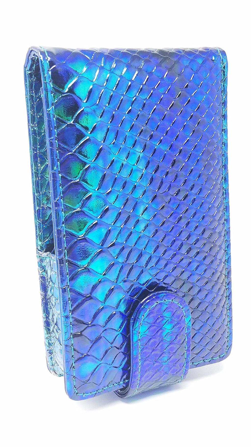 LipSense Makeup Lipstick Mermaid Case with Mirror for Purse by CariWare | Cosmetic Pouch with Mirror & Card Slot - Fits Lip Sense Gloss Glossy and Most Popular Brands of Liquid Long Lipstick - LeoForward Australia