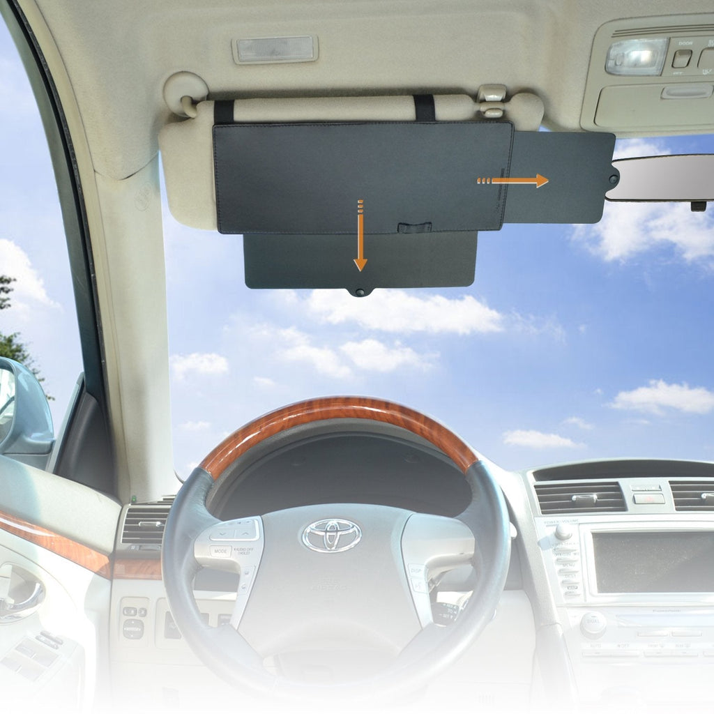  [AUSTRALIA] - WANPOOL Car Visor Anti-Glare Sunshade Extender for Front Seat Driver or Passenger - 1 Piece