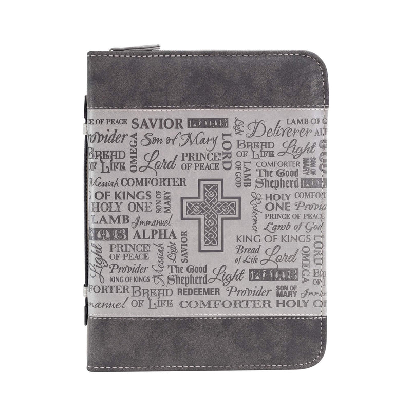  [AUSTRALIA] - "Divinity Boutique Bible Business Report Cover (25717) | Large Fits Bibles up to 9" X 6.25" X 1.25", Black/Gray