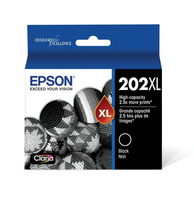  [AUSTRALIA] - EPSON T202 Claria -Ink High Capacity Black -Cartridge (T202XL120-S) for select Epson Expression and WorkForce Printers Ink