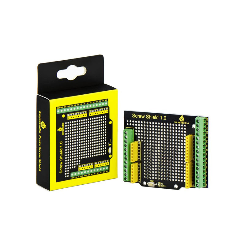  [AUSTRALIA] - KEYESTUDIO Proto Screw Shield for Arduino R3, Proto Shield Terminal Prototype Expansion Board for Arduino Un0 R3 option 1