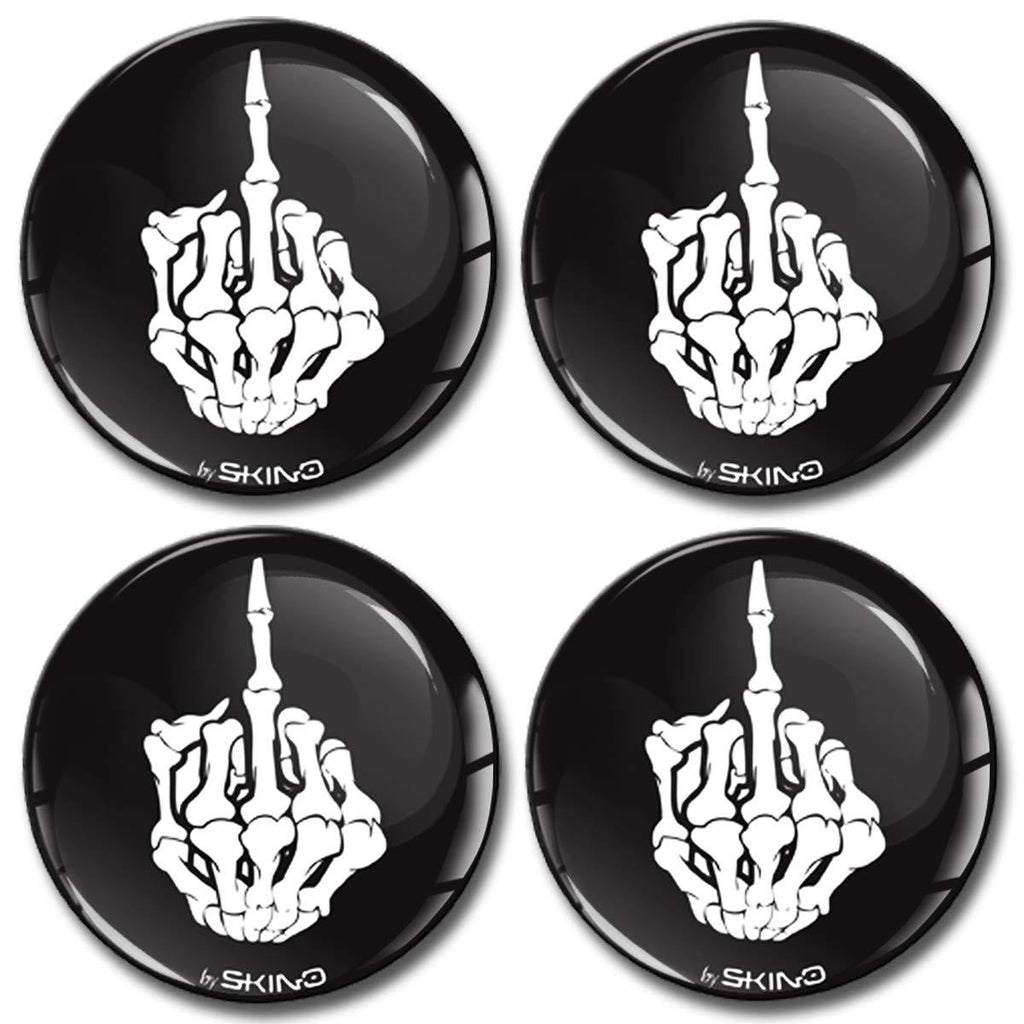  [AUSTRALIA] - 4 x 68mm 3D Stickers for Wheel Center Caps A 3468