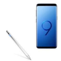 Stylus Pen for Samsung Galaxy S9 (Stylus Pen by BoxWave) - AccuPoint Active Stylus, Electronic Stylus with Ultra Fine Tip for Samsung Galaxy S9 - Metallic Silver - LeoForward Australia