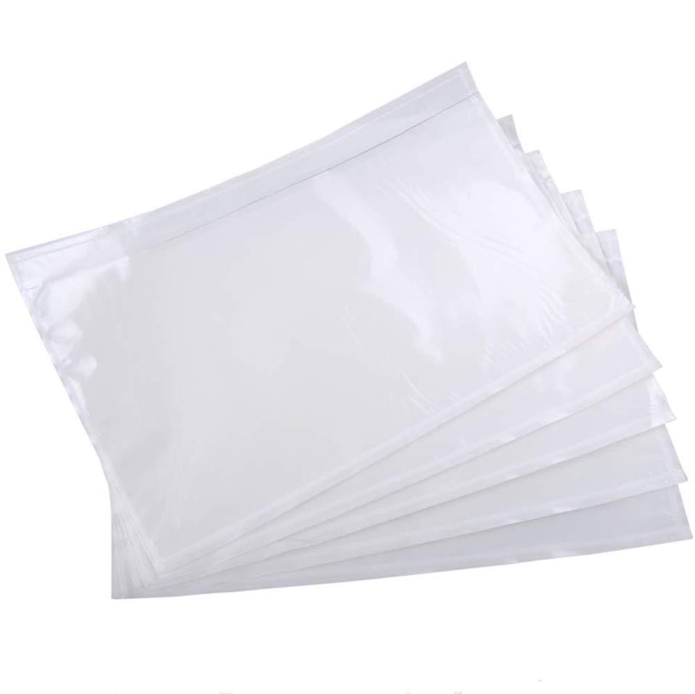 9527 Product 6" x 9" Clear Adhesive Top Loading Packing List Clear Shipping Pouches, Mailing/Shipping Label Envelopes (100 Pack) 100 pack - LeoForward Australia