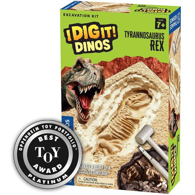 Thames & Kosmos I Dig It! Dinos T. Rex Excavation Science Experiment Kit | Excavate a Tyrannosaurus Rex Dig Site | Paleontology | Dinosaur Toy | Oppenheim Toy Portfolio Platinum Award Winner - LeoForward Australia