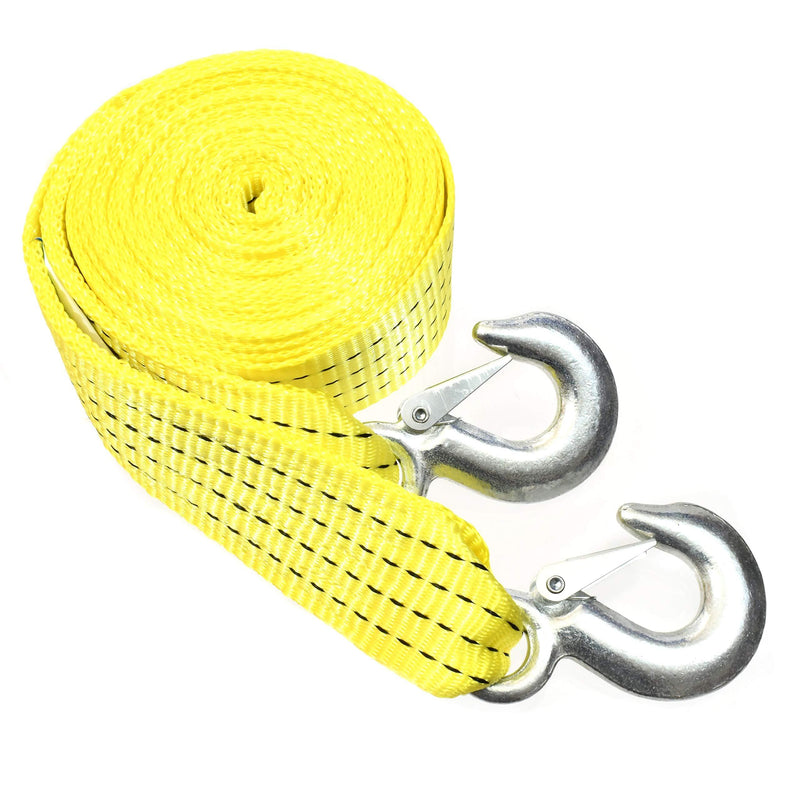  [AUSTRALIA] - Vector Tools 10,000 LB Heavy Duty Tow Strap with Safety Hooks 2” x 20’ Polyester Superior Strength