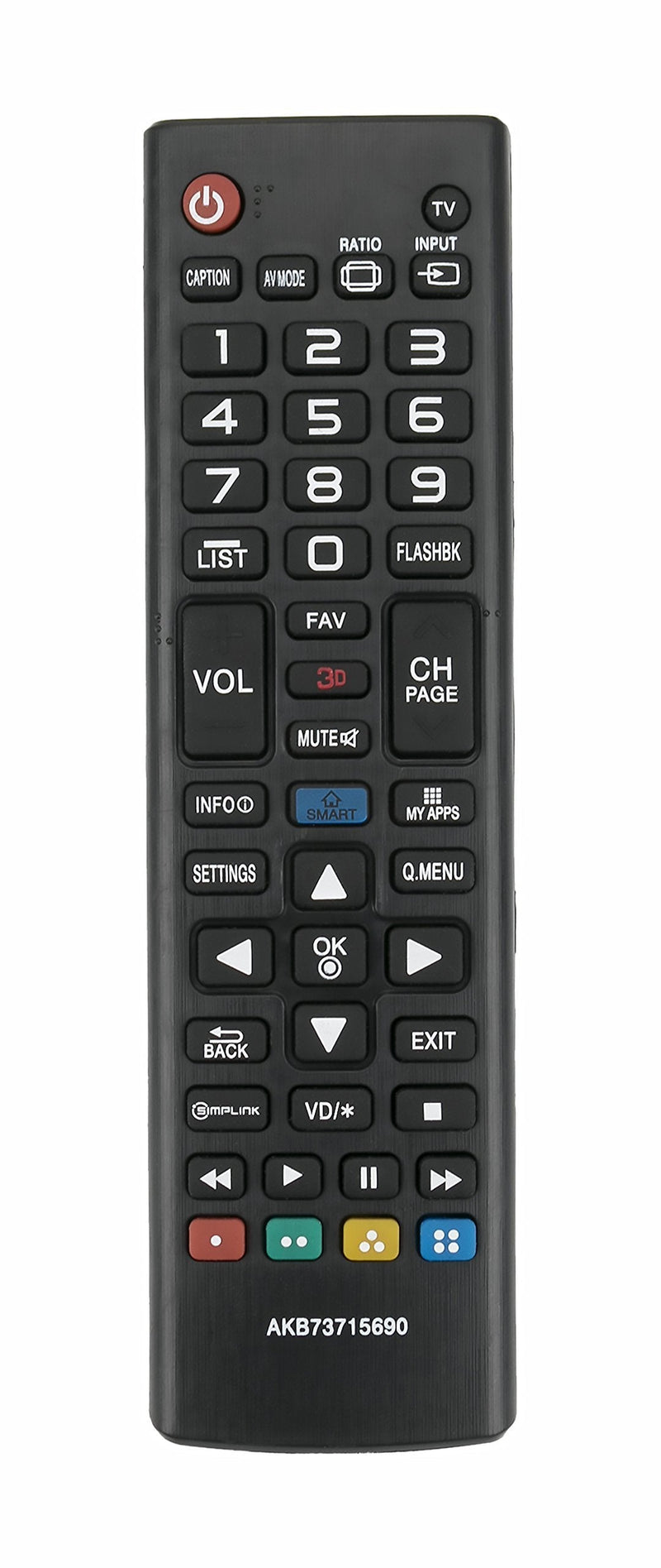 AKB73715690 Replace Remote fit for LG Plasma TV 60PB6900 60PB6900-UA 60PB6900UA AGF77103904 60PB6600 50PB6650 60PB6650 50PB6600 50PB6600-UA 60PB6600-UA 60PB6900-UA - LeoForward Australia