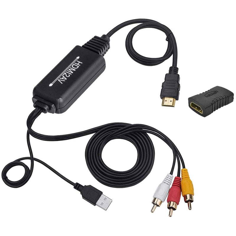  [AUSTRALIA] - HDMI to RCA Cable, HDMI to RCA Converter Adapter Cable, 1080P HDMI to AV 3RCA CVBs Composite Video Audio Supports for Amazon Fire Stick, Roku, Chromecast, PC, Laptop, Xbox, HDTV, DVD