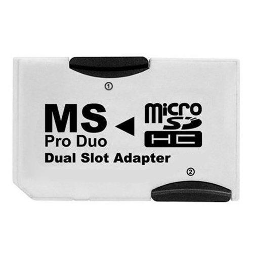  [AUSTRALIA] - Innolage White Dual Slot PSP Memory Stick Pro Duo Adapter
