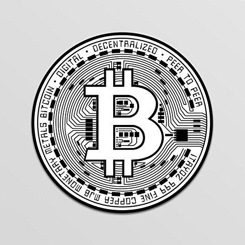 Bitcoin Blockchain Cryptocurrency Coin White Vinyl Decal Crypto Mining Sticker Mastering Digital Money Currency Revolution Cryptocurrencies Wallet Litecoin Ripple Ethereum Cryptoassets Bitcoins - LeoForward Australia