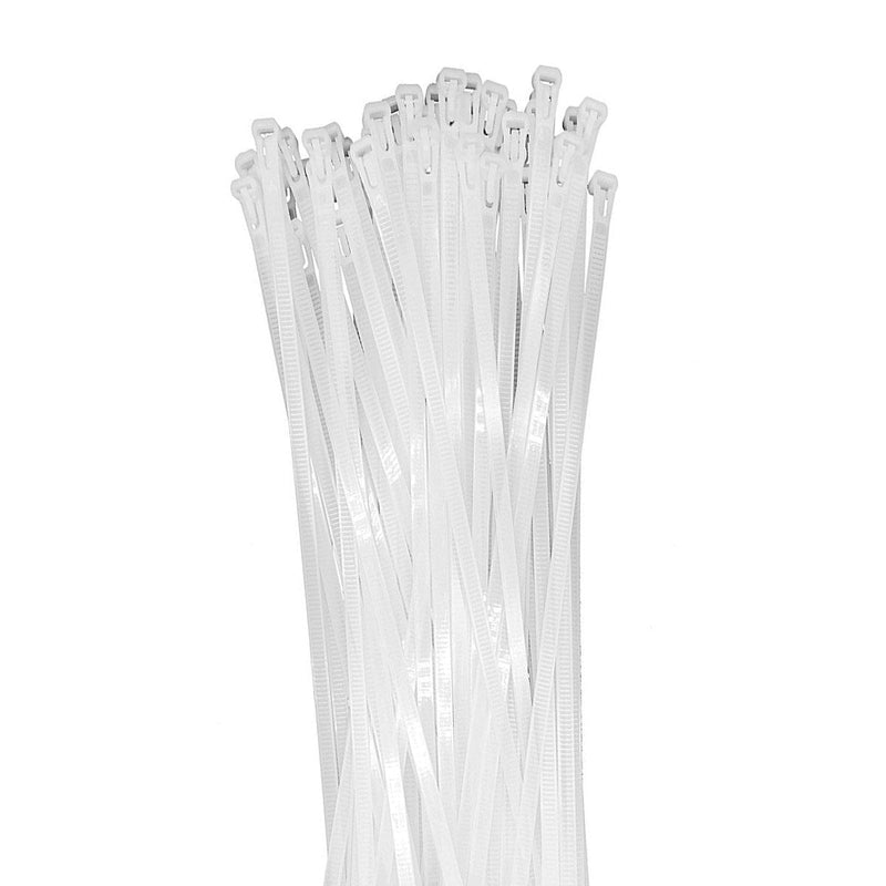  [AUSTRALIA] - Nylon Cable Zip Ties - 0.12 x 6 inch [Thin Style]- Plastic Cable Tie Mounts Self-Locking - UL Certified - Perfect for Cable Management, Organizing Wires [1000-Pack - White]